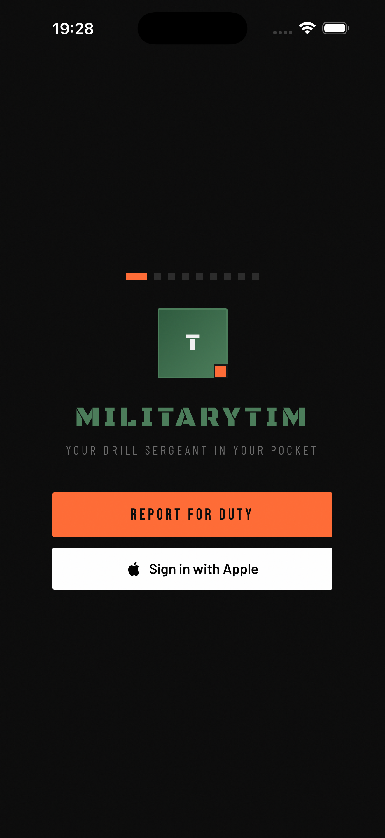 MilitaryTim Login - Report for Duty